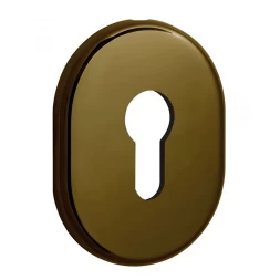 Декоративная накладка под цилиндр Disec KT036 OVAL бронза pvd