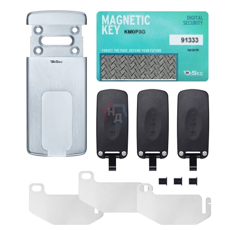 Броненакладка накладная Disec MG220MINI OVAL внешняя хром матовый (под сувальдный ключ)