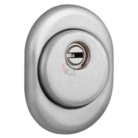 Броненакладка врезная Disec CD2100 Contro OVAL внутренняя нержавеющая сталь