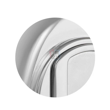 Броненакладка врезная Disec MG3551 OVAL внешняя хром матовый