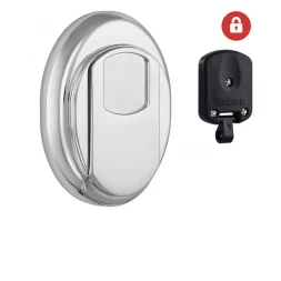 Броненакладка врезная Disec MG3551 OVAL внешняя хром матовый