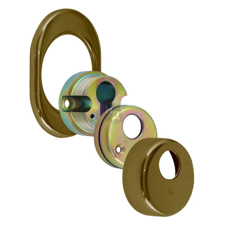 Броненакладка врезная Disec CD2100 Contro OVAL внутренняя бронза pvd