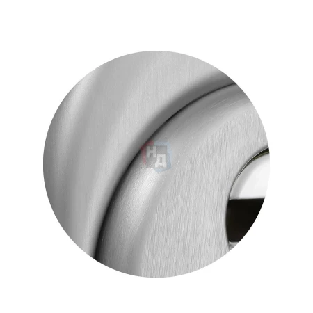 Броненакладка врезная Disec BD16D4 Sferik OVAL внешняя нержавеющая сталь