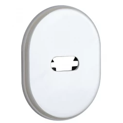 Декоративная накладка под сувальдный ключ Disec KT2703 LEVER KEY OVAL хром полированный (без шторки)