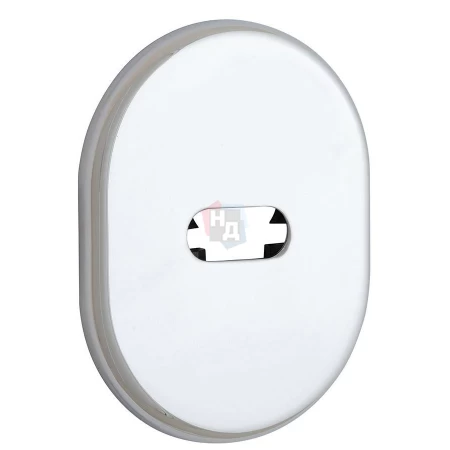 Декоративная накладка под сувальдный ключ Disec KT2703 LEVER KEY OVAL хром полированный (без шторки)