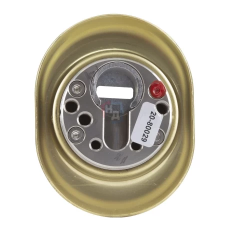 Броненакладка врезная Disec 4GN2MB OVAL внешняя латунь pvd
