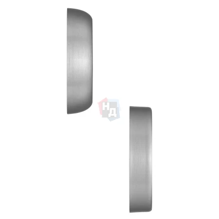 Броненакладка накладная Disec BD54 ROUND нержавеющая сталь