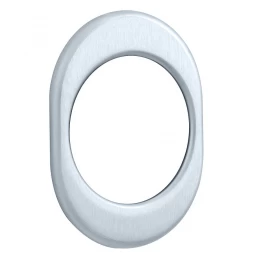 Накладка на броненакладку Disec KT3559 OVAL хром матовый