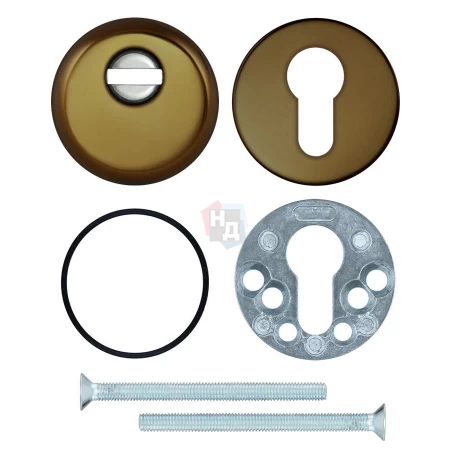 Броненакладка накладная Disec BD54 ROUND бронза pvd