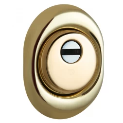 Броненакладка врезная Disec BKD250 Diamond OVAL внешняя латунь pvd