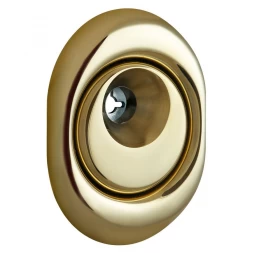Броненакладка врезная Disec BD108 Monolito OVAL внешняя латунь pvd (под ключ OMEGA)