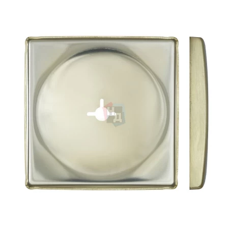Декоративная накладка под ключ OMEGA Disec KT3823 SQUARE латунь матовая (без шторки)