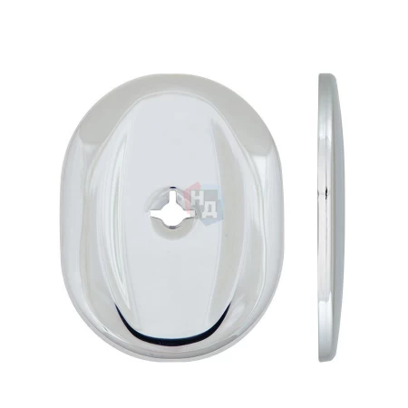 Декоративная накладка под ключ OMEGA Mul-T-Lock A703 OVAL хром полированный (со шторкой)