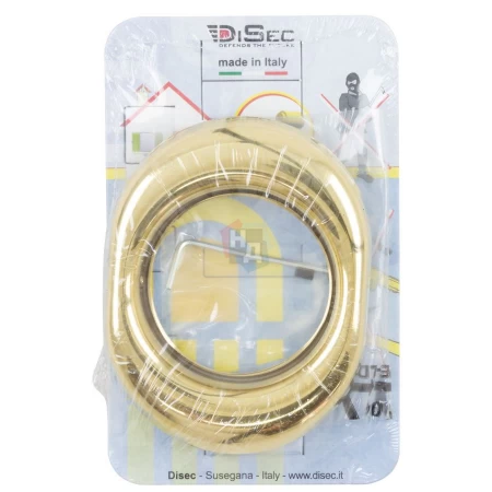 Накладка на броненакладку Disec A1559 OVAL латунь pvd