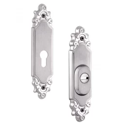 Броненакладка накладная Rostex R3 Ozdobna PLATE хром матовый (38-55мм)