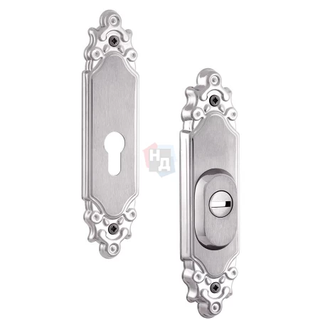 Броненакладка накладная Rostex R3 Ozdobna PLATE хром матовый (38-55мм)