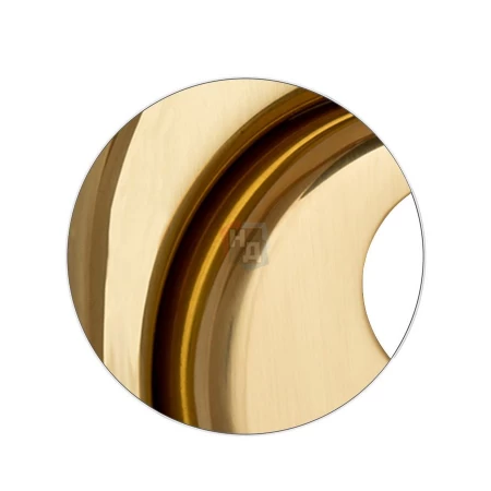 Броненакладка врезная Disec CD2100 Contro OVAL внутренняя латунь pvd