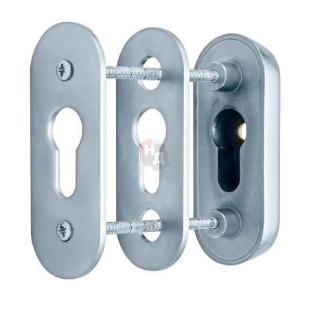 Броненакладка накладная Abloy CH102 h.12,5мм PLATE хром сатин