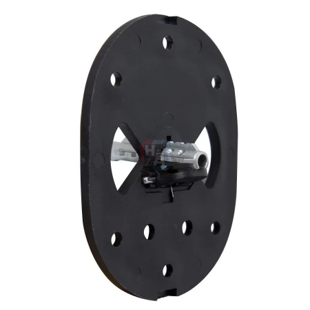 Декоративная накладка под ключ OMEGA Mul-T-Lock A703 OVAL хром полированный (со шторкой)