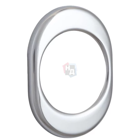 Накладка на броненакладку Disec KT056 OVAL хром полированный