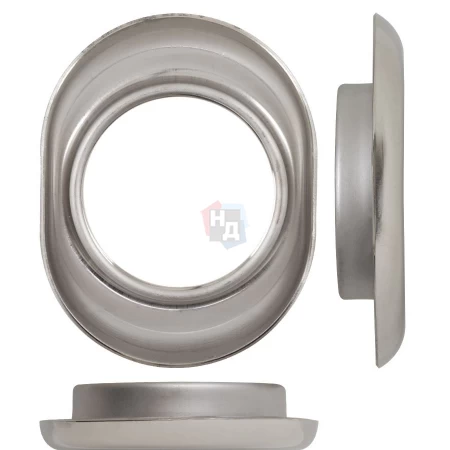 Накладка на броненакладку Disec A1559 OVAL хром полированный