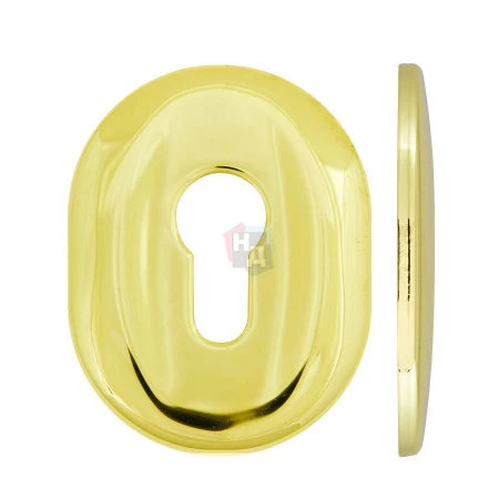 Декоративная накладка под цилиндр Mul-T-Lock A618 MATRIX OVAL латунь pvd (без шторки)