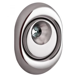 Броненакладка врезная Disec BD108 Monolito OVAL внешняя хром полированный (под ключ OMEGA)