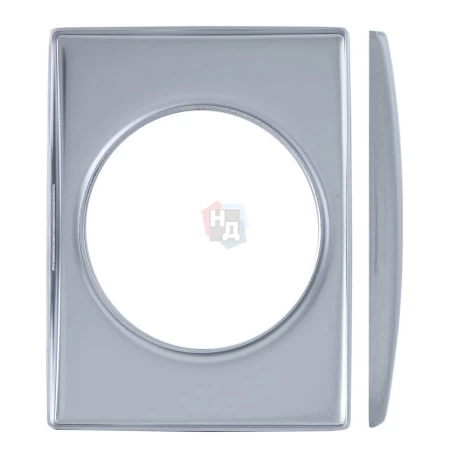 Накладка на броненакладку Disec KT3485 SQUARE хром матовый