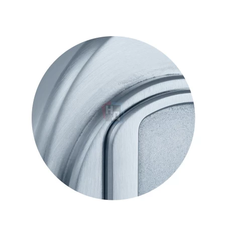 Броненакладка накладная Disec MG3551DM OVAL внешняя хром матовый (под сувальдный ключ)
