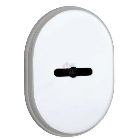 Декоративная накладка под сувальдный ключ Disec KT090 MATRIX OVAL хром полированный (со скрытой шторкой)