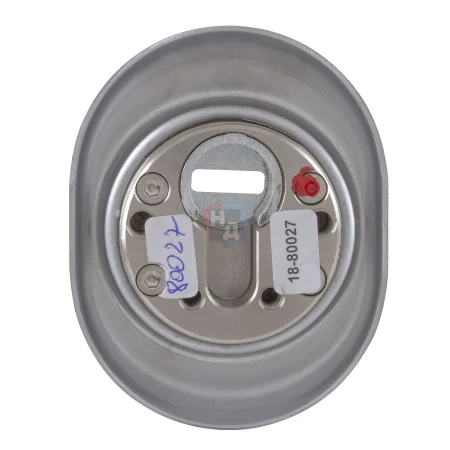 Броненакладка врезная Disec 4GN2MB OVAL внешняя хром матовый