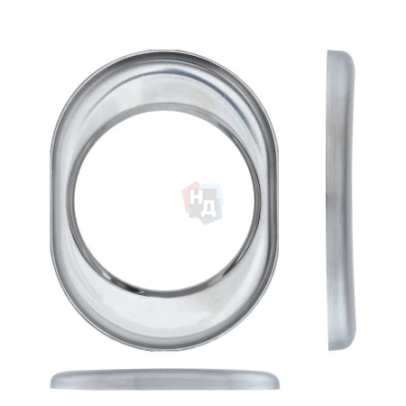 Накладка на броненакладку Disec KT3559 OVAL нержавеющая сталь