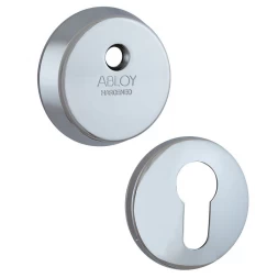 Броненакладка накладная Abloy CH101 h.12,5мм ROUND хром полированный