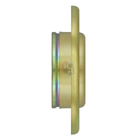 Броненакладка врезная Disec CD2000 Contro OVAL внутренняя латунь матовая