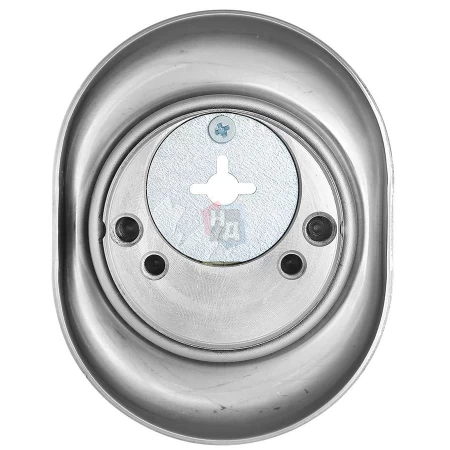 Броненакладка врезная Disec BD108 Monolito OVAL внешняя хром полированный (под ключ OMEGA)