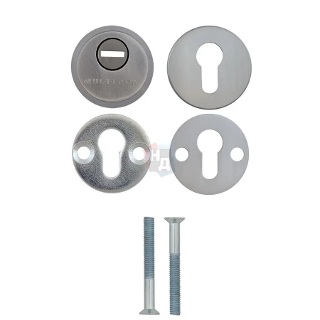 Броненакладка накладная Mul-T-Lock SL3 ROUND нержавеющая сталь