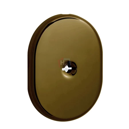 Декоративная накладка под ключ OMEGA Disec KT2112 OVAL бронза pvd (без шторки)