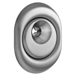 Броненакладка врезная Disec BD108 Monolito OVAL внешняя нержавеющая сталь (под ключ OMEGA)