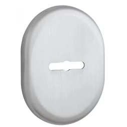 Декоративная накладка под сувальдный ключ Disec KT3838 MATRIX OVAL нержавеющая сталь (без шторки)