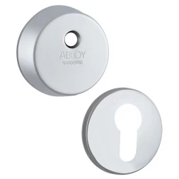 Броненакладка накладная Abloy CH101 h.16,5мм ROUND хром сатин