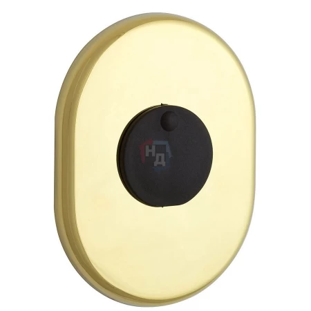 Декоративная накладка под ключ OMEGA Disec KT2140 OVAL латунь pvd (со шторкой)