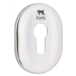 Декоративная накладка под цилиндр ESETY A618 OVAL хром полированный