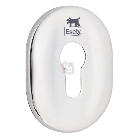 Декоративная накладка под цилиндр ESETY A618 OVAL хром полированный