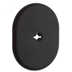 Декоративная накладка под ключ OMEGA Disec KT2112 OVAL черный крашенный (без шторки)