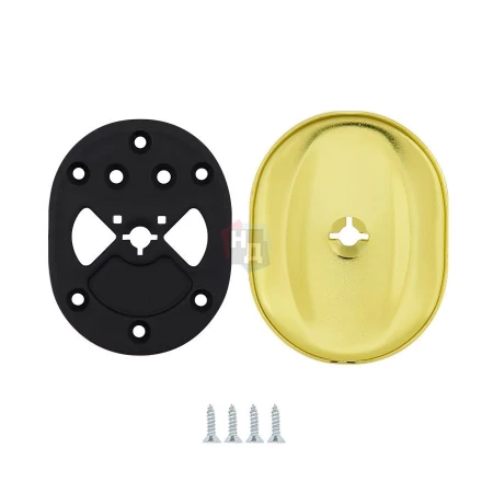 Декоративная накладка под ключ OMEGA Mul-T-Lock A703 OVAL латунь pvd (без шторки)