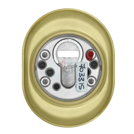 Броненакладка врезная Disec 4G2MB OVAL внешняя латунь pvd
