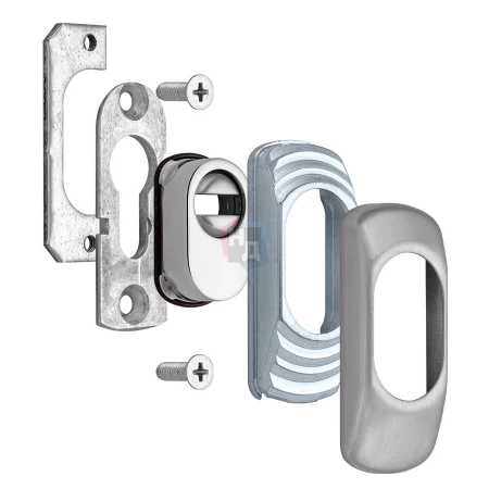 Броненакладка накладная Disec SG15 Guard OVAL нержавеющая сталь