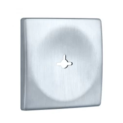 Декоративная накладка под ключ OMEGA Disec KT3823 SQUARE хром матовый (без шторки)