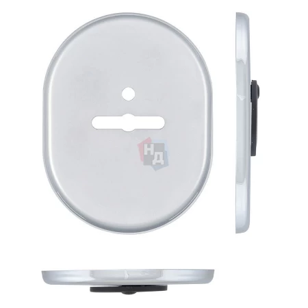 Декоративная накладка под сувальдный ключ Disec KT088 MATRIX OVAL хром полированный (со шторкой)