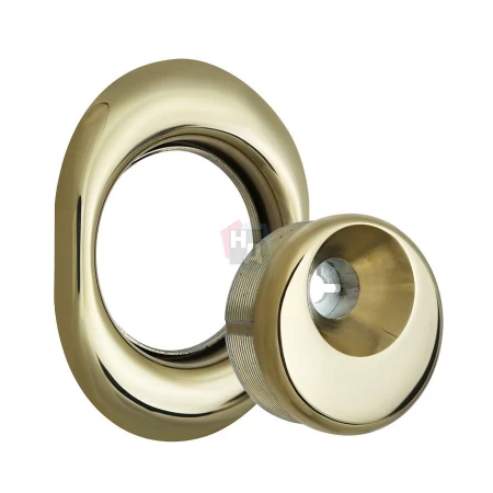 Броненакладка врезная Disec BD108 Monolito OVAL внешняя латунь pvd (под ключ OMEGA)